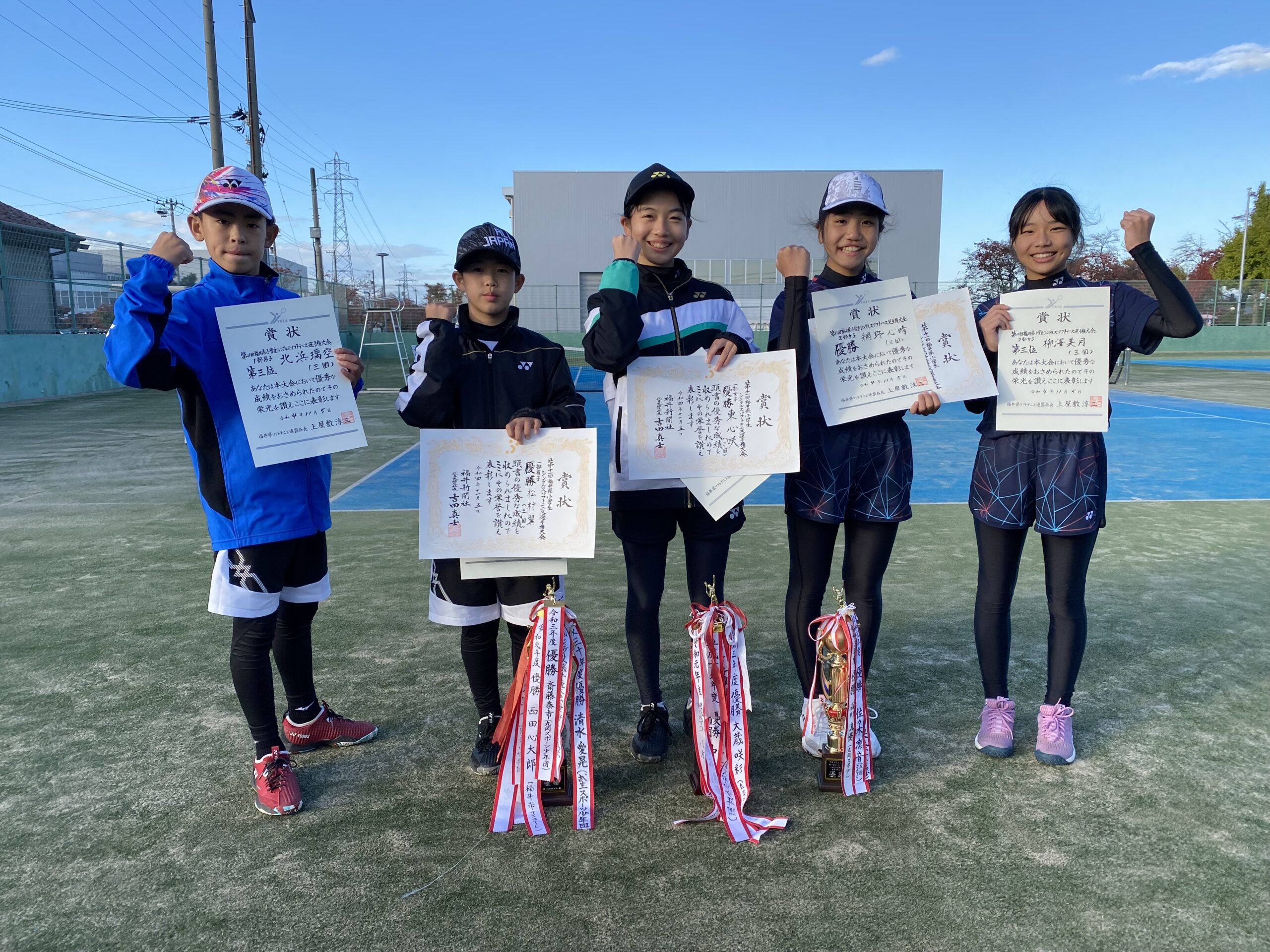 2022年　福井県小学生シングルスソフトテニス選手権大会